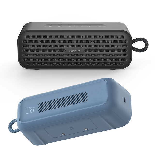 Outdoor Waterproof Removable battery Bluetooth Speaker 20W IPX7 Auracast Full Range Driver Stereo Portable Desktop Audio Speaker