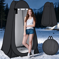 Tente de douche portable pliable en polyester, abri de change imperméable 2000-3000mm pour camping, bain et toilettes