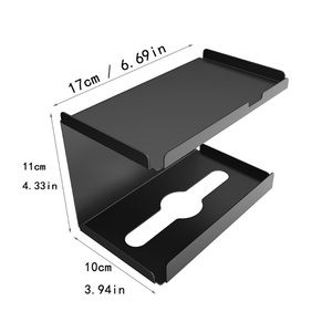 Zinc Alloy Wall-Mounted Bathroom Racks Modern Design for Hotel Toilet Paper <b>Storage</b> & Cleaning - Product Image 2