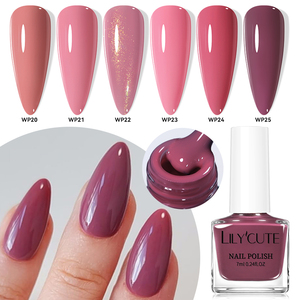 LILYCUTE Esmalte <span class=keywords><strong>de</strong></span> <span class=keywords><strong>Uñas</strong></span> Desprendible a Base <span class=keywords><strong>de</strong></span> Agua, 7ml, No Tóxico, con Brillo, <span class=keywords><strong>Color</strong></span> Natural, Secado Rápido, con Logotipo Personalizado - Product Image 4