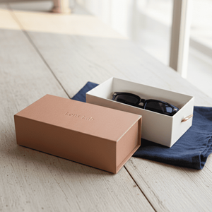 Boîte cadeau carrée pour la Saint-Valentin avec gaufrage en relief en carton artisanal - Product Image 4