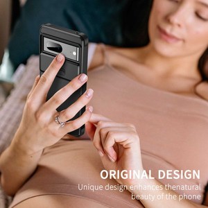 Google pixel 7 trường hợp điện thoại trượt camshield TPU + PC chống sốc điện thoại di động bền phụ kiện trong túi OPP bao bì - Product Image 5