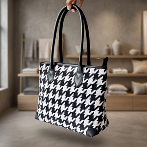 Sac à main à fermeture éclair grande capacité en cuir véritable pour femme, personnalisable, imperméable, écologique, tendance, avec deux poignées – Meilleures ventes - Product Image 3