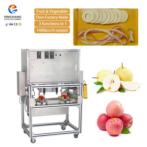Machine à éplucher, dénoyaouter et trancher les pommes 3-en-1 à haut rendement, équipement automatique de traitement des fruits, 1400 pièces/heure, éplucheur et coupeur de fruits - Product Image 1