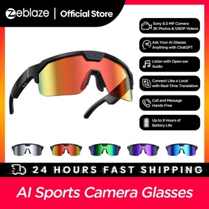Lunettes de sport intelligentes Zeblaze AI avec caméra 800W, enregistrement photo et vidéo, traduction intelligente, appels et messages mains libres - Product Image 2