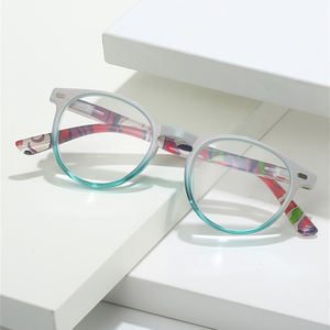 Moda Vintage redondo enfoque único Unisex PC marco ligero <span class=keywords><strong>presbicia</strong></span> azul bloqueo de luz mujeres hombres <span class=keywords><strong>gafas</strong></span> de lectura - Product Image 1