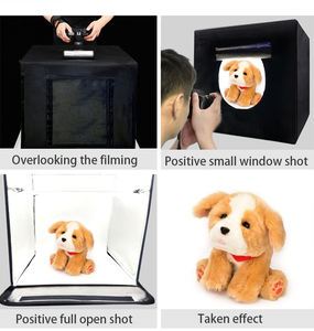 Kit de photographie portable Softbox 60 cm, tente pliable pour la photographie, studio photo, éclairage LED, boîte à lumière douce, cube d'éclairage photographique - Product Image 6