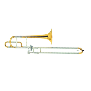Trombón <span class=keywords><strong>de</strong></span> desplazamiento (slide) para jóvenes Eastern Music, tono Mi bemol, lacado dorado, con deslizador <span class=keywords><strong>de</strong></span> cuproníquel y campana <span class=keywords><strong>de</strong></span> latón - Product Image 3