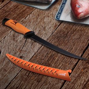 Coltello da Filettatura per Pesca con Lama in Acciaio Inossidabile, Ecologico, Durevole, di Livello Professionale, con Impugnatura Antiscivolo e Fodero Incluso - Product Image 2