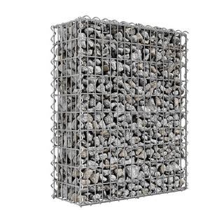 Gabions galvanisés 1x1x0,3m, panier gabions, mur gabions, mur de soutènement <span class=keywords><strong>en</strong></span> gabions rempli de pierres - Product Image 1