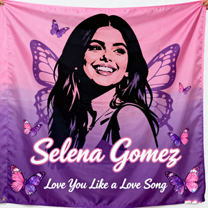 Tùy chỉnh hình ảnh người nổi tiếng vải nền biểu ngữ của bất kỳ kích thước và bất kỳ mô hình dựa trên hình ảnh được cung cấp của bạn - Product Image 1