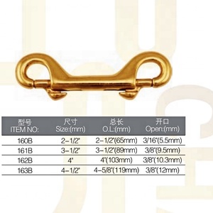 말 <span class=keywords><strong>2</strong></span>-1/<span class=keywords><strong>2</strong></span> ",3-1/<span class=keywords><strong>2</strong></span>", 4 ", 4-1/<span class=keywords><strong>2</strong></span>" 황동 스냅 후크 - Product Image 2