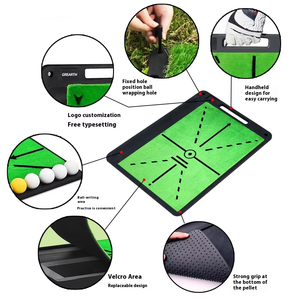 Di động đa chức năng Golf Swing đào tạo Mat có thể thay thế cơ sở cao su với phát hiện theo dõi thực hành Viện trợ cho người chơi golf On-The-Go - Product Image 2