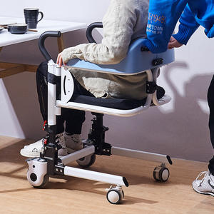 Silla de elevación de transferencia de pacientes con manivela manual al por mayor con inodoro para personas mayores discapacitadas otros muebles de hospital - Product Image 4