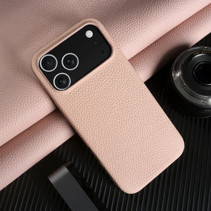 <span class=keywords><strong>Coque</strong></span> de Téléphone en Cuir de Galets Véritable pour Apple 17 Pro Max 16 Pro Couverture Complète Magnétique Puissant N52 Housse de Protection Mobile - Product Image 4