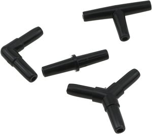 Zwart Plastic Luchtklep Connectoren Splitters Voor <span class=keywords><strong>Aquarium</strong></span> 3/16 Air Line Luchtpomp Aquaria Accessoires Luchtvaartmaatschappij <span class=keywords><strong>Tubing</strong></span> Connector - Product Image 3