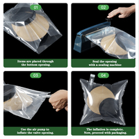 Sac gonflable pour chapeaux avec ouverture inférieure, sac de remplissage de fleurs fraîches et de poissons vivants, sac à bulles d'emballage Express anti-compression