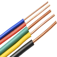 Einadriges, mehradriges Elektrokabel mit Aluminiumleiter und PVC-Isolierung für Erdung, PVC-isoliertes Elektrokabel