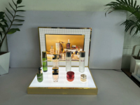 Support d'affichage moderne en acrylique poli pour les magasins de cosmétiques, facile à assembler