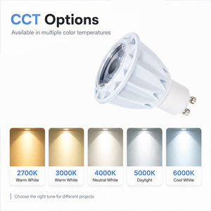 GU10 COB LED หลอดไฟสปอตไลท์หรี่แสงได้ 6W AC120V อลูมิเนียมฮีทซิงค์สำหรับแสงสว่างภายในอาคารเชิงพาณิชย์ - Product Image 6