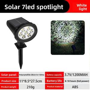 ไฟสวน LED พลังงานแสงอาทิตย์ ตกแต่งสวน กันน้ำ IP65 ไฟสปอตไลท์สนามหญ้า เสียบปลั๊กพื้นดิน โซลาร์เซลล์โมโนคริสตัลไลน์ ลิเธียมโพลิเมอร์ - Product Image 6