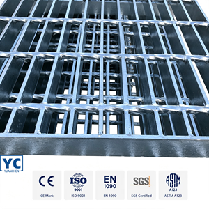 Passerelle en treillis métallique en acier au carbone zingué anti-corrosion, <span class=keywords><strong>à</strong></span> surface dentelée, pour accès au four <span class=keywords><strong>à</strong></span> <span class=keywords><strong>chaux</strong></span> - Product Image 1