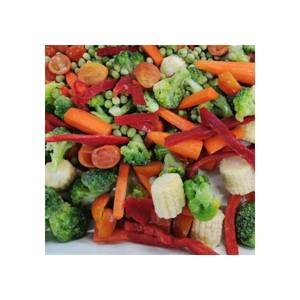 Légumes Mixtes Surgelés IQF, Brocoli Pelé et Haché, Poivron Rouge, Bandes de Carottes Fraîches, Conditionnés en Vrac - Product Image 1