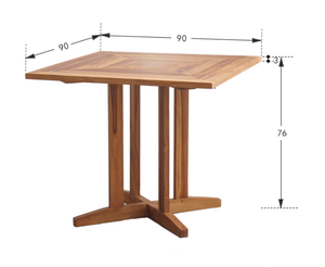 Modern Wholesale Garden Restaurant <strong>Teak</strong> Wood <strong>Dining</strong> <strong>Table</strong> Square <strong>Table</strong> - Product Image 6