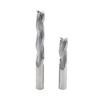 DH CNC outils 2 flûte vers le bas coupe fraise en bout Upcut spirale routeur peu CNC carbure monobloc fraise pour bois