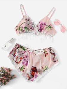 Pijamas Sexys Europeos y Americanos en Oferta, Lencería Sexy con Tirantes de Encaje, Pantalones Cortos de Encaje, Lencería Sexy - Product Image 2