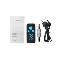 Receptor de Audio inalámbrico con Bluetooth 4,1, Kit de manos libres para coche, receptor de música con micrófono, tarjeta TF, X6, 4,1, EDR, 3,5 V