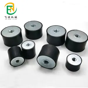 Customized natural rubber anti-vibration mounts buffer damper with thread m8 rubber isolator