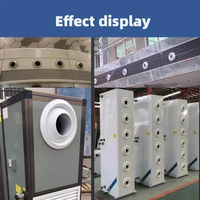 Buse sphérique moderne réglable et durable en alliage d'aluminium et plastique pour tambour à lamelles, installation facile, pour systèmes CVC industriels et d'atelier