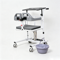 Silla de Ducha Hidráulica con Pedal, Ajustable en Altura, para Personas Mayores con Discapacidad, Fabricada en China