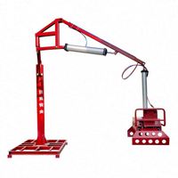 Grue mécanique pneumatique avec bras mécanique assisté pour le chargement de riz, d'engrais, de ciment et de fourrage