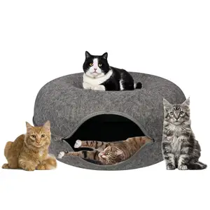 Bốn mùa có sẵn mèo làm tổ Mèo Đường hầm giường với PEEK lỗ mèo chơi đường hầm