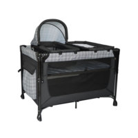 Lit de voyage pliable moderne en métal pour bébé, nouveau design du fabricant, lit d'appoint pour chambre et salon
