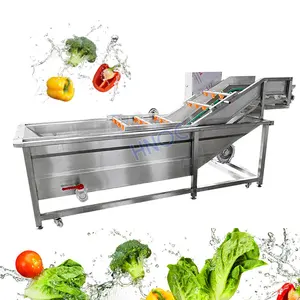 High Pressure Air Power Bubble Salad Washer Grape Fruit Wash Line Clean Vegetable Equipment