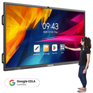 KINGONE Écran interactif intelligent 4K UHD, écran tactile LCD, tableau <span class=keywords><strong>blanc</strong></span> interactif pour l'enseignement et les entreprises - Product Image 1