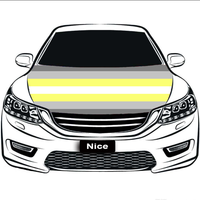 Housse de capot de voiture personnalisée en polyester extensible, motif arc-en-ciel gay Deminonbinary, pour les salons automobiles Pride, les accessoires photo et la décoration de vitrine.