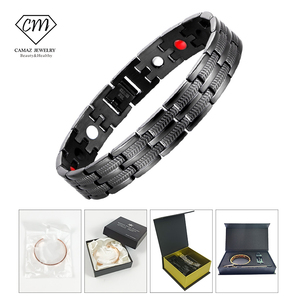 Pulsera de Terapia Magnética Cuántica de Acero Inoxidable 316L con Logotipo OEM Hoonni, Mejora el Sueño para la <span class=keywords><strong>Salud</strong></span> Corporal - Product Image 5
