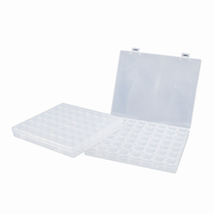 Transparent Nail Art Storage Box 56 Compartments Individually Openable Lids Jewelry Organizer Case - Product Image 4