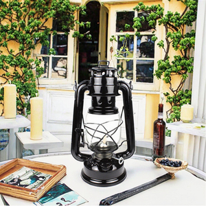 Lampes suspendues LED rétro pour jardin et camping, 19/25/28 cm, en ABS, rouge, style lampe à huile vintage, portable, décorative, style vintage - Product Image 3