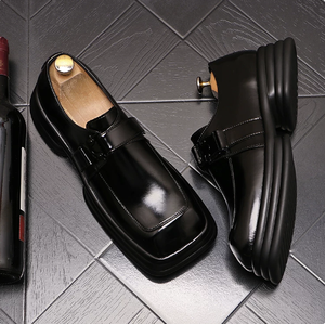 <span class=keywords><strong>Scarpe</strong></span> da Uomo Formali per Lavoro, Hotel, Tempo Libero, Affari, Ricevimento, in Pelle Nera, Nuova Collezione - Product Image 6