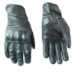 DFG0924 Gants d'hiver en cuir d'agneau véritable noir, gants de sport d'extérieur pour la conduite - Product Image 6