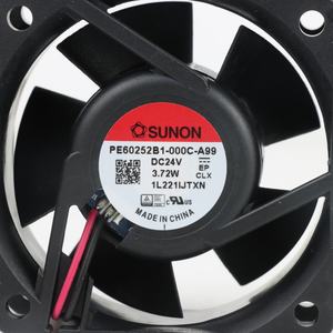 Ventilador Axial SUNON PE60252B1-000C-A99 60x60x25mm 24VDC 155mA 3.72W 6900RPM 36.0CFM con Rodamiento de Bolas para Gabinetes e Inversores, Refrigeración Eléctrica ODM - Product Image 6