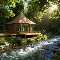 Tente de glamping personnalisée MeiSu ZP030 pour l'extérieur, quatre saisons, structure en acier, chambre double, tente de désert pour hôtel, tissu PVDF, résistance au vent 100 km/h