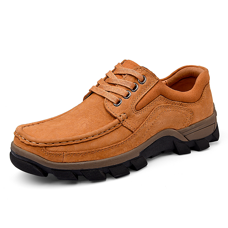 Marron clair À lacets (Nubuck)