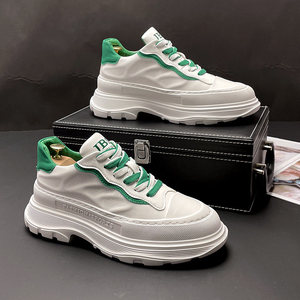 Zapatos Torre Europeos con Suela Gruesa y Cierre de Cordones para Hombre, Primavera <span class=keywords><strong>2026</strong></span>, Nuevos Zapatos Deportivos Casuales Blancos de Moda - Product Image 3