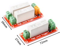 1 sirkuit dan 2 sirkuit modul relay keadaan padat dikontrol DC tingkat tinggi relai listrik fase tunggal keadaan padat
